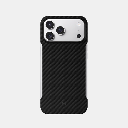 Безрамочный чехол Magssory для iPhone 18 Pro Max, кевлар (арамид), с магнитами, совместимый с MagSafe 