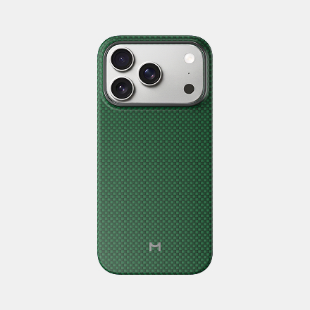 Magssory Aramid Frame Case for iPhone 18 Pro Max, MagSafe Compatible Pixel Green