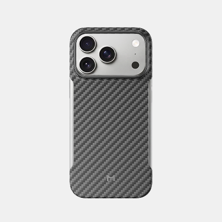 Безрамочный чехол Magssory для iPhone 18 Pro, кевлар (арамид), с магнитами, совместимый с MagSafe 