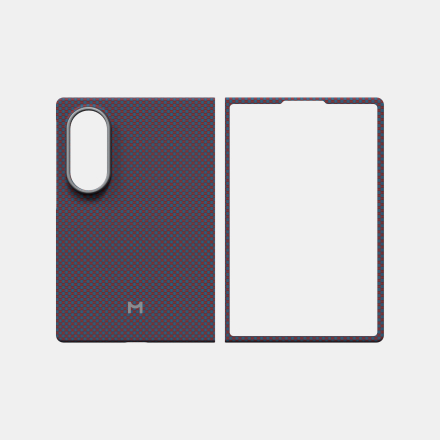 Чехол Magssory для Samsung Galaxy Z Fold 8 Wide, кевлар, с магнитами, Pixel Wine