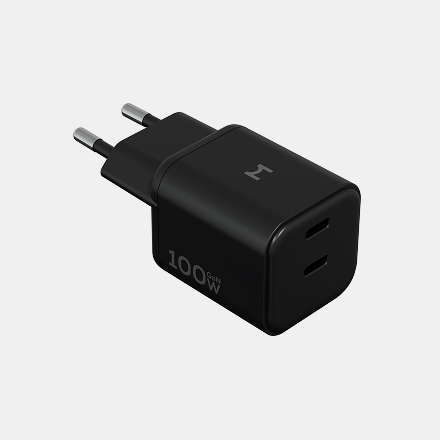 Компактное сетевое зарядное устройство Magssory Nano Pro 100W GaN, с функцией быстрой зарядки Black