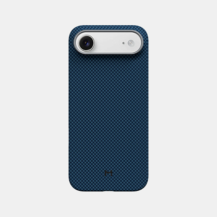 Magssory Aramid Frame Case for iPhone 17 Air Pixel Blue