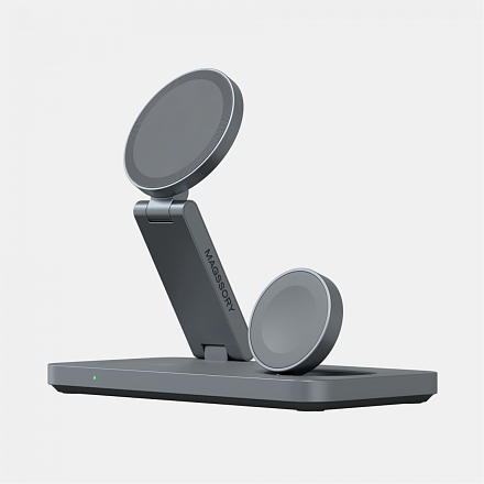 Зарядная станция 3 в 1 Magssory Yoga для Samsung Qi2 Midnight