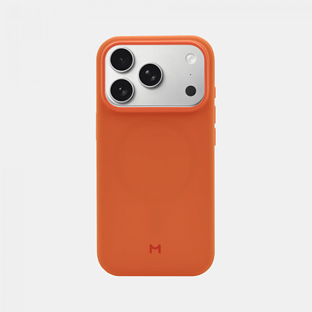 Чехол Magssory для iPhone 17 Pro, силикон, orange
