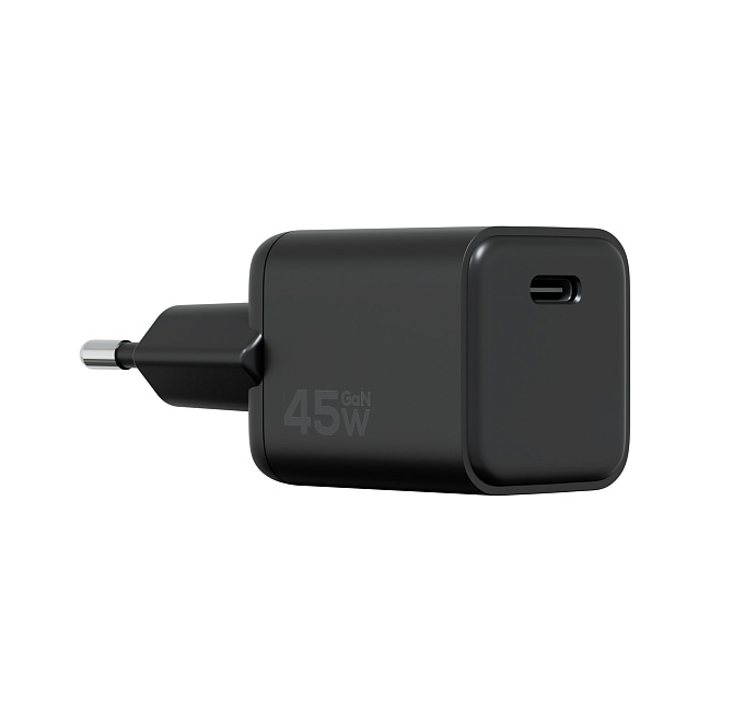 Компактное сетевое зарядное устройство Magssory Nano 45W GaN Black