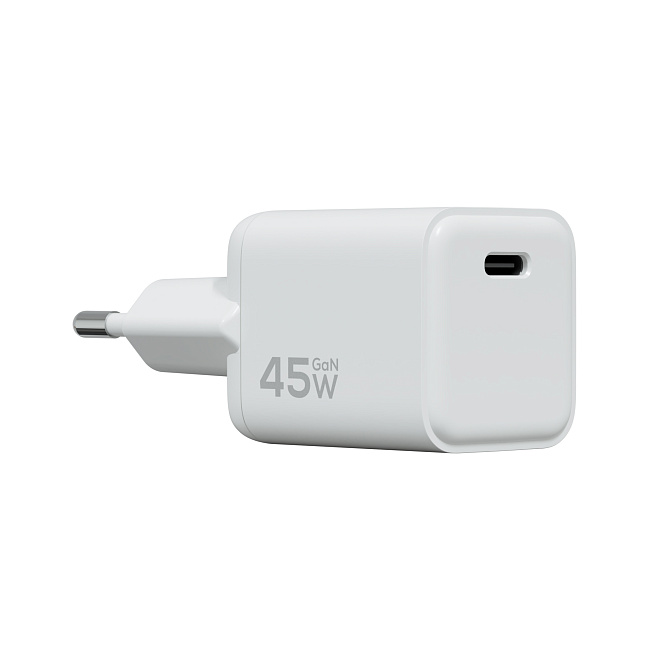 Компактное сетевое зарядное устройство Magssory Nano 45W GaN White
