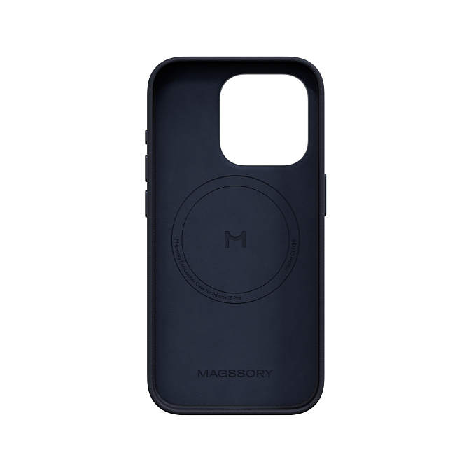 Чехол для iPhone 15 Pro Eco Leather Case Blue