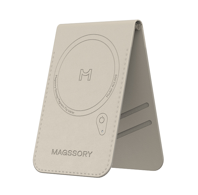 Кошелек-кардхолдер Magssory Geotag Magnetic Ivory