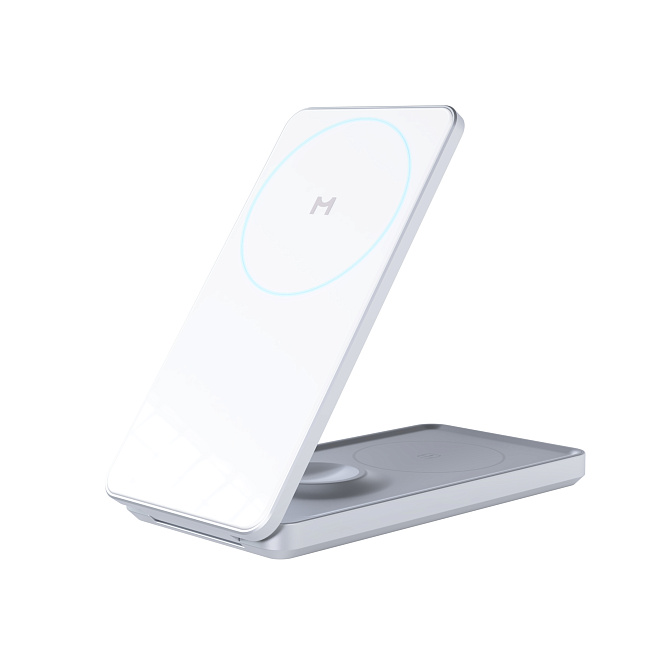 Беспроводное зарядное устройство Magssory Flip 3 в 1 White
