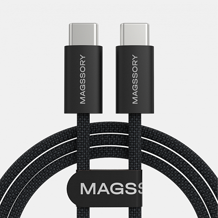 Кабель Magssory Line C 60W USB-C, 1,5 м Black