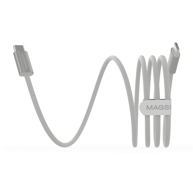 Кабель Magssory Line C 60W USB-C, 1,5 м White
