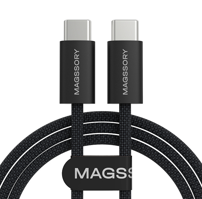 Кабель Magssory Line C 60W USB-C, 1,5 м Black