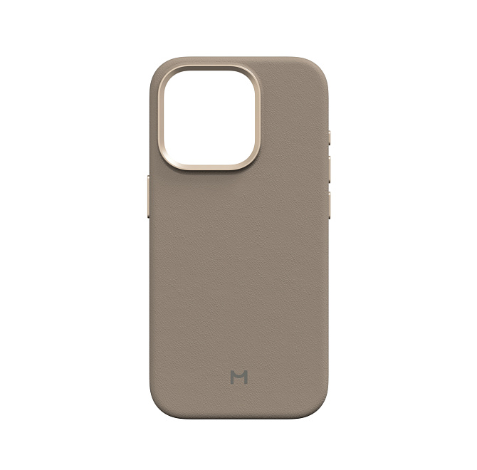 Чехол для iPhone 15 Pro Eco Leather Case Latte