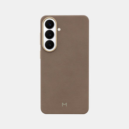 Чехол Magssory для Samsung Galaxy S26+ экокожа, с магнитами, совместимый с MagSafe Latte