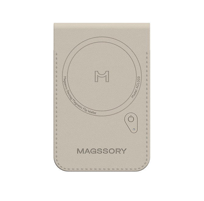 Кошелек-кардхолдер Magssory Geotag Magnetic Ivory