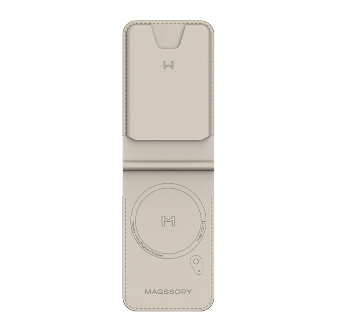 Кошелек-кардхолдер Magssory Geotag Magnetic Ivory