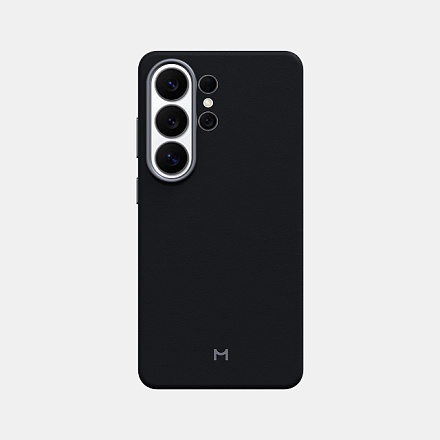 Чехол Magssory для Samsung Galaxy S26 Ultra экокожа, с магнитами, совместимый с MagSafe midnight