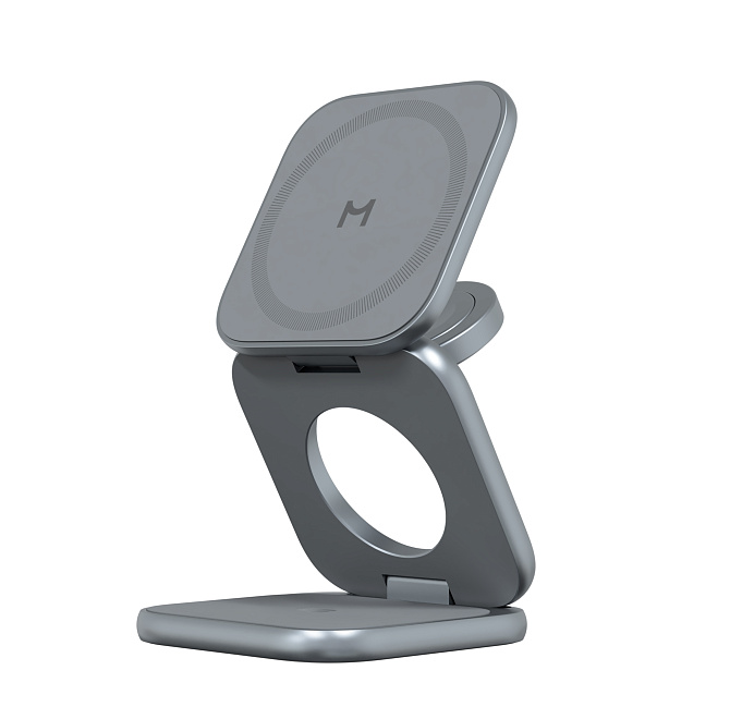 Складное беспроводное зарядное устройство 3 в 1 Magssory Fold Ultra для Apple Midnight