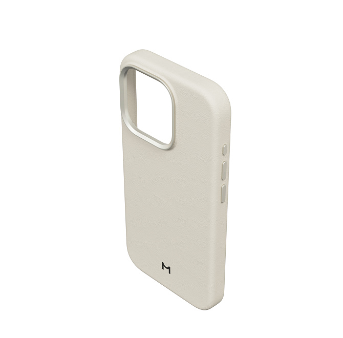 Чехол для iPhone 15 Pro Eco Leather Case Ivory