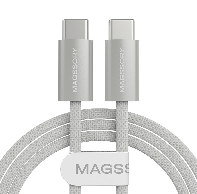 Кабель Magssory Line C 60W USB-C, 1,5 м White