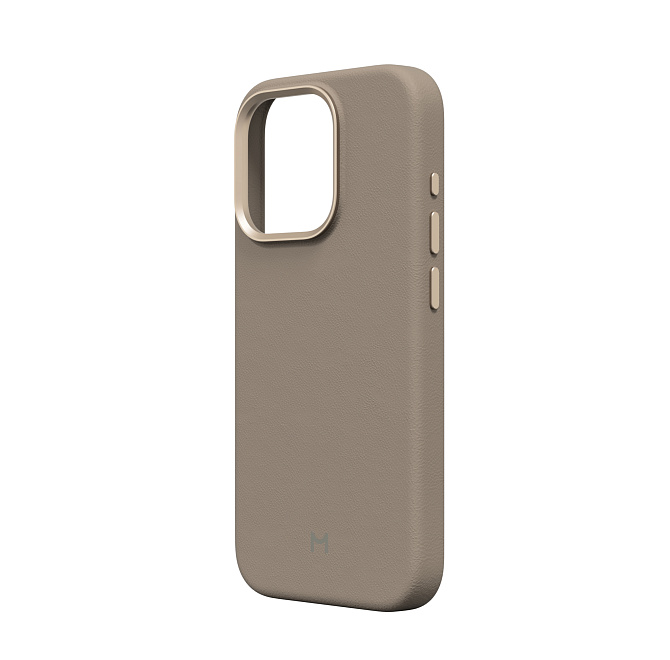 Чехол для iPhone 15 Pro Eco Leather Case Latte