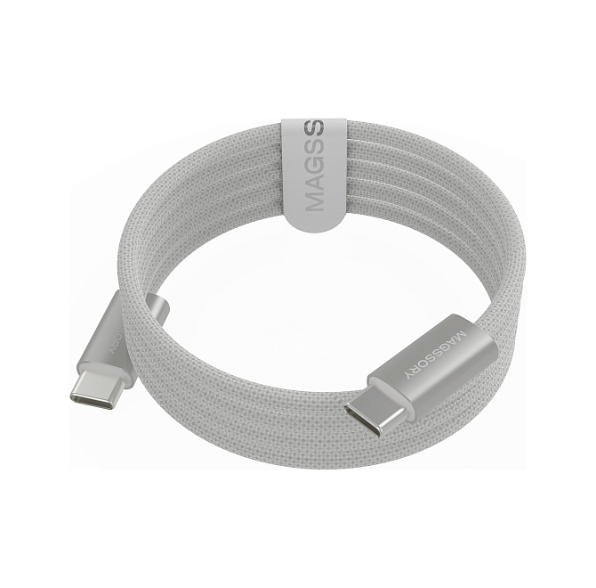 Кабель Magssory Line C 60W USB-C, 1,5 м White
