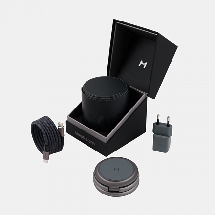 Зарядная станция Magssory Disc Signature Edition 3 в 1 для Apple Midnight