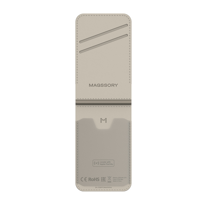 Кошелек-кардхолдер Magssory Geotag Magnetic Ivory
