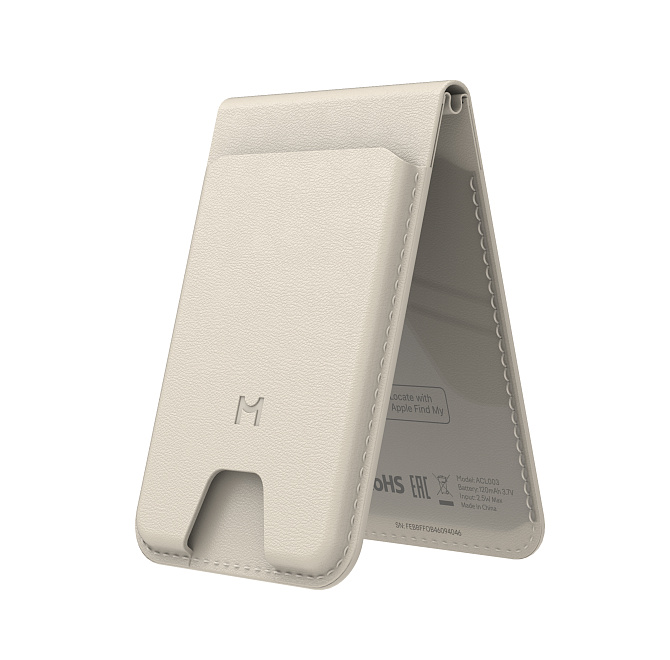 Кошелек-кардхолдер Magssory Geotag Magnetic Ivory
