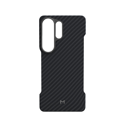 Безрамочный чехол Magssory для Samsung Galaxy S26 Ultra, кевлар (арамид), с магнитами , черный		
