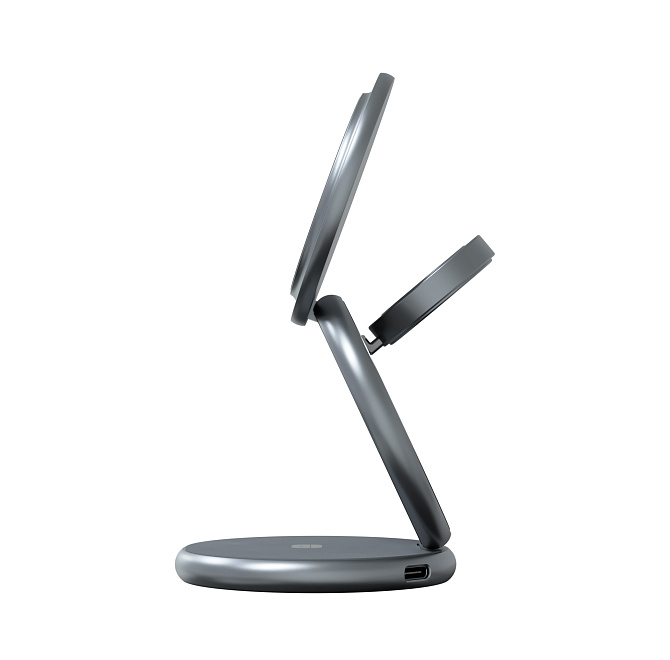 Зарядная станция 3 в 1 Magssory Signature Disc Pro для Apple Qi2 Midnight