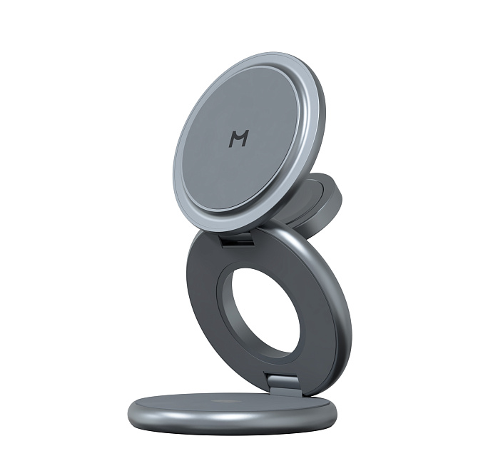 Зарядная станция 3 в 1 Magssory Signature Disc Pro для Apple Qi2 Midnight