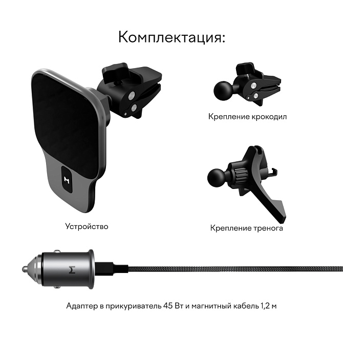 Автомобильный комплект Magssory Prime для Apple Qi2