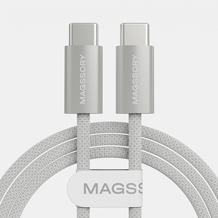 Кабель Magssory Line C 60W USB-C, 1,5 м White