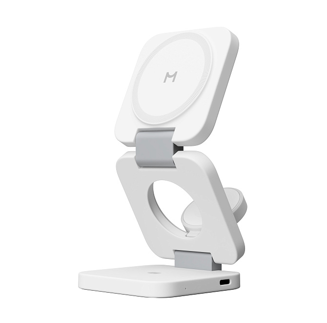 Беспроводное зарядное устройство Magssory Flex 3 в 1 White