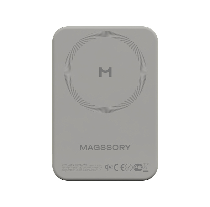 Беспроводной внешний аккумулятор Magssory Pride 5000 мАч, с поддержкой Qi2