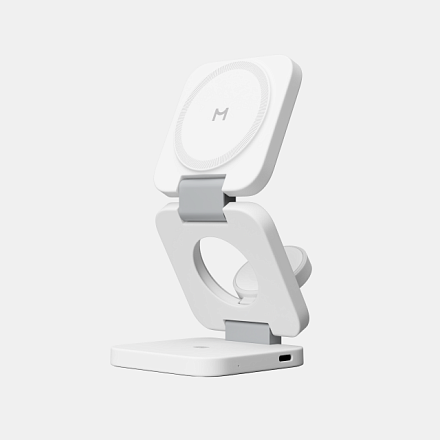 Беспроводное зарядное устройство Magssory Flex 3 в 1 White
