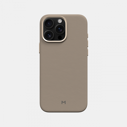 Чехол для iPhone 16 Pro Eco Leather Case Latte