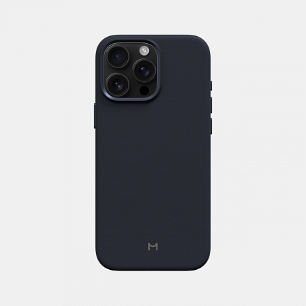 Чехол для iPhone 16 Pro Eco Leather Case Blue