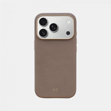 Чехол Magssory для iPhone 17 Pro Latte, экокожа