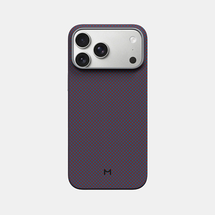 Magssory Aramid Frame Case for iPhone 17 Pro Max Pixel Red